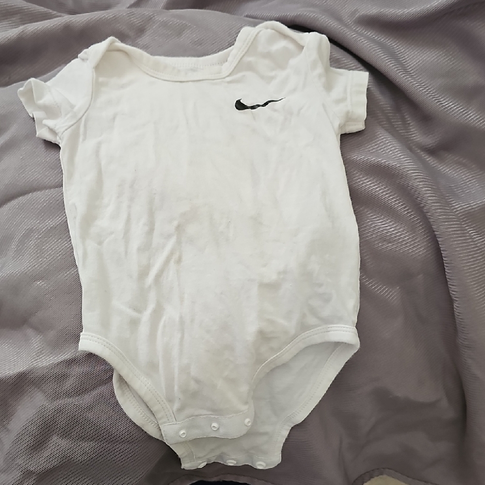 Nike Classic White Baby Bodysuit